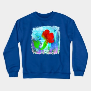 Mermaid Princess Silhouette Crewneck Sweatshirt